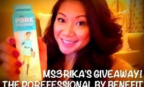 BEST Primer Ever!♡The "POREfessional" By Benefit♡OPEN GIVEAWAY!♡mS3riKa