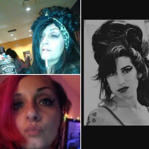 A change from a normal everyday look for me, to Amy Winehouse. 
??First Place Winner