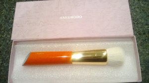 The Hakuhodo S5557.  I've been eyeballing this foundation brush or the longest time.  Hakuhodo finally re-stocked it.  It's a phenomenal brush that is worth every penny of it's price tag.  :)