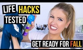 FALL LIFE HACKS TESTED, HAUL, & ESSENTIALS! || Getting Ready for FALL!