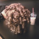 Roller set curls