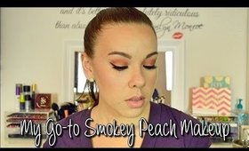 My Go-to Smokey Peach Makeup