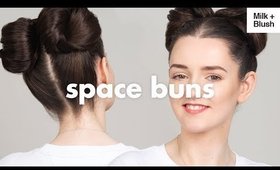How To: Space Buns Using Hair Extensions