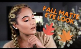 ORANGE MATTE FALL MAKEUP TUTORIAL