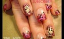 PINK FOIL on french with ladies faces: robin moses nail art design tutorial