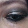 close up of eye looks