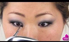 Easy black smokey eyes makeup tutorial for asian monolids