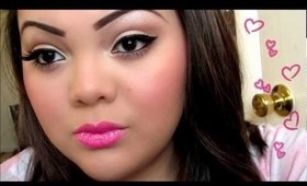 Soft Romantic Look , Bold Lips ♥