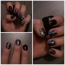 glitter nails <3