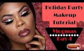 How to Slay A Cut Crease For Christmas | #Vlogmas 2016 Day 4