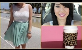 DIY COFFEE KOOZIE + OOTD