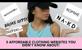 5 Affordable Clothing Websites You Didn't Know About!