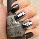 BLACK AND GRAY WITH STUDS