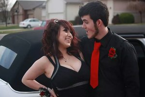 Curly and red for prom a few months back :)