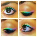 Colourful makeup