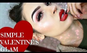 Simple GLAM Valentine's Day Makeup | JULIA SALVIA