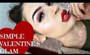 Simple GLAM Valentine's Day Makeup | JULIA SALVIA