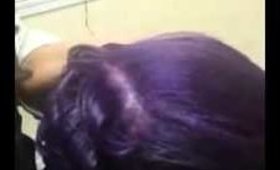 Periscope replay: Purple passion hair color!!