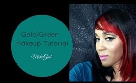 Green and Gold Makeup Tutorial