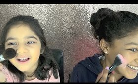 MY CUTE LITTLE CHIKKIS | NIECES TO THEIR MAKEUP | Jamya