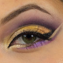 Gold and Purple Cut Crease