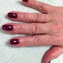Custom mixed shellac nails