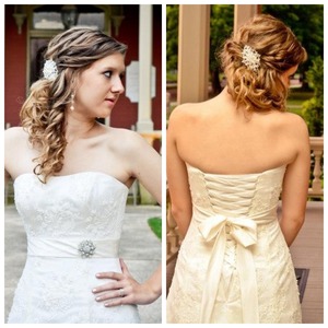 Did my best friends hair and makeup for her wedding. She looked gorgeous! 
