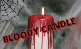 Halloween DIY Bloody Candle