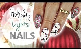 Christmas Nails 2014 | Holiday Lights Nails ♡
