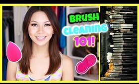 BRUSH CLEANING 101! Spot Cleaning & Deep Cleaning!