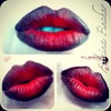 Red & Black Ombré Lips