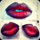 Red & Black Ombré Lips