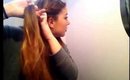 Braided side ponytail tutorial