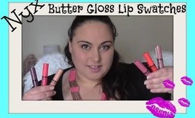 Nyx New Butter Gloss Lip Swatches