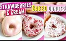 Strawberry BAKED Donuts recipe, HOW TO make donuts at home from scratch,  pinterest baked donut TEST