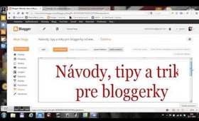 Návody, tipy a triky pre bloggerky od www.ilbaw.com (1. diel) - Header image