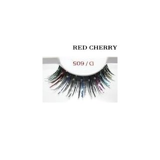 Red Cherry Shimmer & Feather Lashes - D605