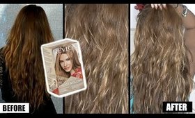 HOW I LIGHTEN MY HAIR Dark To Light - REVLON FROST & GLOW HONEY HIGHLIGHTING KIT REVIEW + RESULTS!