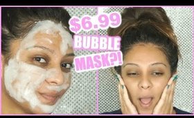 $6.99 CARBONATED BUBBLE CLAY MASK REVIEW│FIRST IMPRESSION OF FOAMING FACE MASK │HOT OR NOT?!