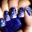 Ombré Purple With Cheetah Design
