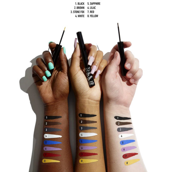 nyx professional makeup white liquid liner