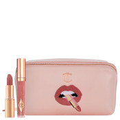 Charlotte Tilbury Pillow Talk Lip Duo and Makeup Bag