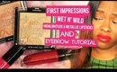 New Wet n' Wild highlighters & metallic liquid lipsticks + eyebrow routine