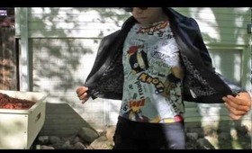 Black Lace & Pop Art [ootd]