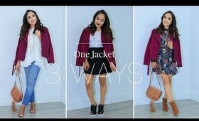 One Jacket 3 Ways | Fall Season Try On Haul