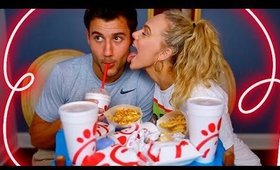 CHICK-Fil-A MUKBANG WITH MY BOYFRIEND | India Batson