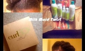 Milk Maid Twist on Natural Hair