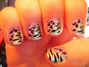 Wanted to do so something with zebra and cheetah print 