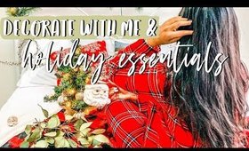 Decorate with me for the Holidays & my Holiday Essentials [Roxy James] #vlogmas #holidayroomdecor