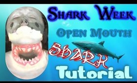 Shark Week Open Mouth Shark Makeup Tutorial (NoBland Makeup)